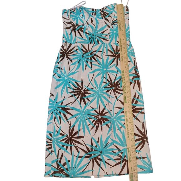 Milly Sweetheart Bust Knee Length Sheath Floral Dress Size 8 - Picture 8 of 12